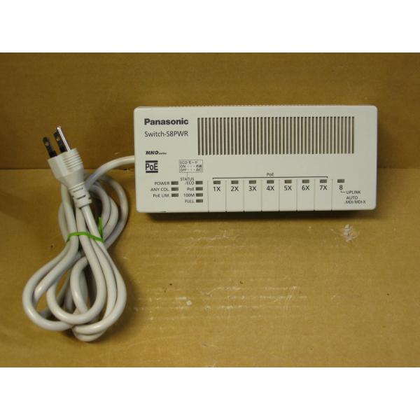 【中古】パナソニック Switch-S8PWR PoE対応 8ポートL2スイッチングハブ PN21089K