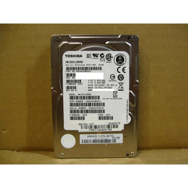 ▽TOSHIBA MK3001GRRB 300GB SAS 15krpm 2.5型 内蔵HDD 中古 ▽TOSHIBA MK3001GRRB 300GB SAS 15krpm 2.5型 内蔵HDD 中古