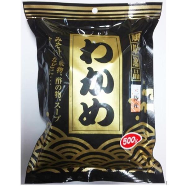 贈答用にも人気の三陸産上わかめです。宮城三陸石巻　マルアキ津田海苔店　500g×1袋賞味期限：製造日より3ヶ月関連ワード：宮城　三陸　石巻　仙台　わかめ　昆布　つまみ　酒　とろろ　美味しい　海藻　安価　安い　美味　海産物　激安　