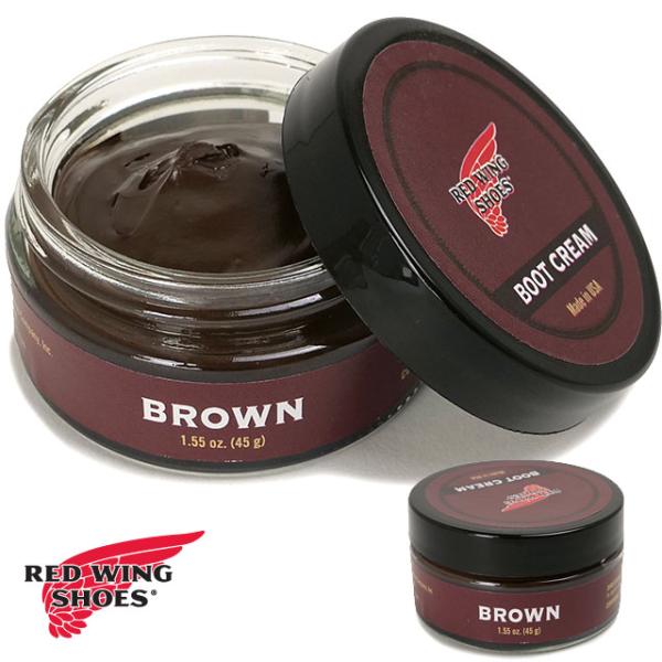 [ ブランド ] レッドウィング 　RED WING[ ジャンル ]シューズケア用品[ 成　分 ]ラノリン／ろう／有機溶剤[ 内容量 ]1.55oz（45g）潤いとツヤを与え輝きを取り戻す保革クリームレッドウィング「ブーツクリーム」は、革に...