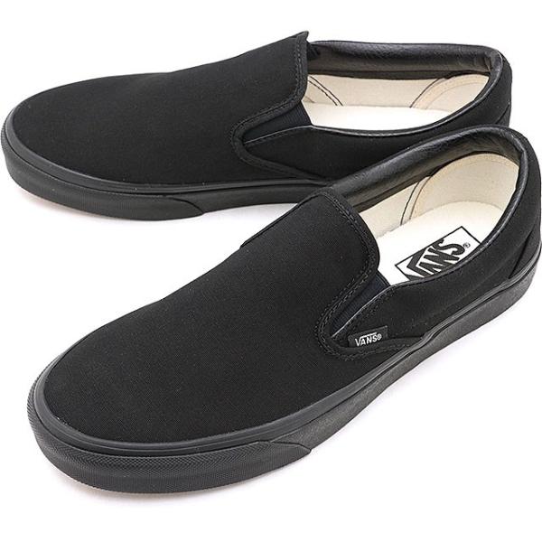 oY VANS Xb| NVbN XbvI CLASSIC SLIP-ON Y fB[X @Y Xj[J[ BLACK BLACK VN000EYEBKA SS19 K戵X