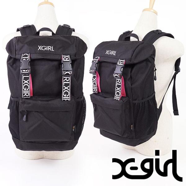 X Girl エックスガール リュック Logo Tape Backpack ロゴテープ バックパック かぶせ型 デイパック Xgirl ブラック Buyee Buyee 日本の通販商品 オークションの代理入札 代理購入