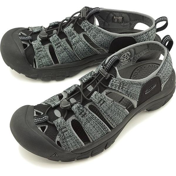 KEEN 26㎝新品スポーツサンダル渓流靴 ブラック/グレー KEEN 【並行輸入品】キーン ユニーク メンズ サンダル スポーツ