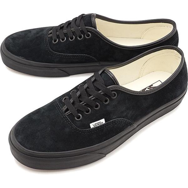 Vans authentic black suede cheap