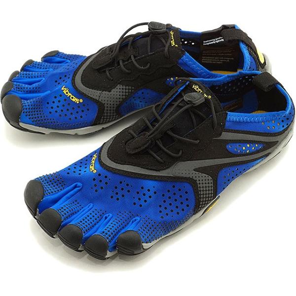 rut@CutBK[Y Vibram FiveFingers 5{wV[Y jO EH[LOp V-RUN M 20M7002 Y Xj[J[ BLUE BLACK K戵X