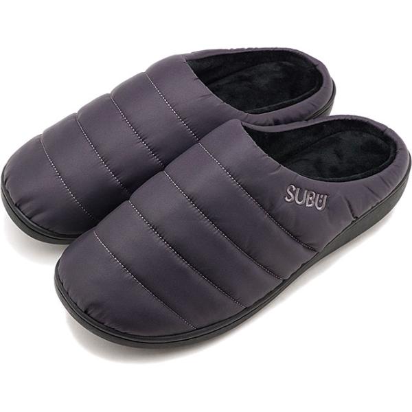 スブ SUBU 冬サンダル SUBU FW24 メンズ・レディース 外履き・室内履き ルームシューズ 中綿スリッパ STEEL GRAY グレー系 正規取扱店
