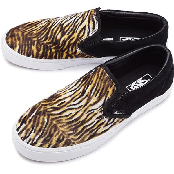 バンズ VANS クラシック スリップオン ソフトスエード スニーカー VN0A5JMHB0I SS22 CLASSIC SLIP-ON SOFT SUEDE ヴァンズ BLACK TIGER 黒 ブラック系