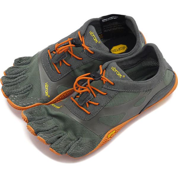 rut@CutBK[Y Vibram FiveFingers fB[X 5{wV[Y 21W0701 W KSO EVO tBbglX JWA Grey Orange D O[n K戵X