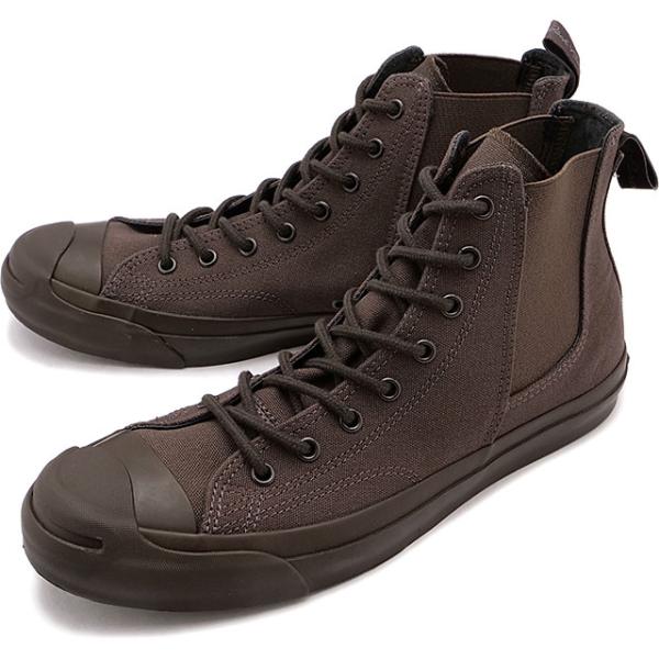 コンバース CONVERSE スニーカー ジャックパーセル サイドゴア ハイ RH 33300980 HO22 JACK PURCELL SIDEGORE HI RH メンズ・レディース ダークブラウン