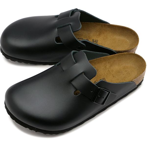 ビルケンシュトック BIRKENSTOCK ボストン ナチュラルレザー 60191 60193 FW23 Boston NL メンズ・レディース 靴 クロッグ サンダル Black 正規取扱店