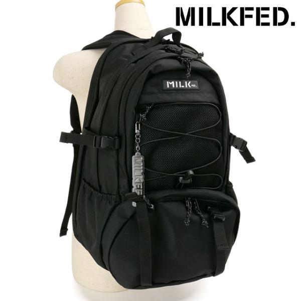 ミルクフェド MILKFED. デイリー バックパック 103251053012 37L DAILY BACKPACK レディース 鞄 リュック デイパック 通勤通学 BLACK 正規取扱店
