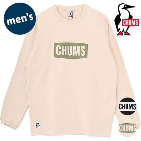 チャムス CHUMS チャムスロゴブラッシュドロングスリーブTシャツ CH01-2666 FW25 M CHUMS Logo Brushed L S T-Shirt カットソー 長袖 USAコットン  正規取扱店
