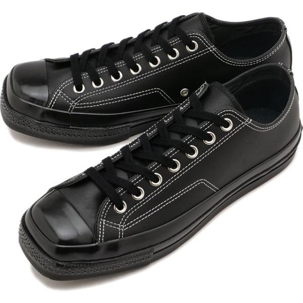 コンバース CONVERSE スニーカー オールスター スクエアトゥ レザー ローカット 31316371 HO25 メンズ BLACK BLACK 正規取扱店