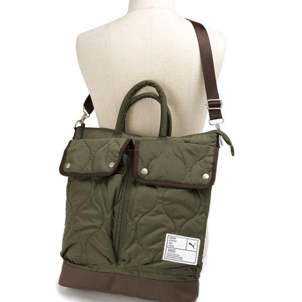 プーマ PUMA ラスティ ミニヘルメットバッグ J20395 FW25 19L RUSTY MINI HELMET BAG 鞄 ショルダーバッグ メッセンジャーバッグ KHAKI 正規取扱店