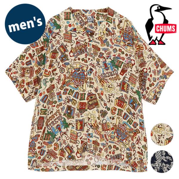 チャムス CHUMS メンズ チャムロハシャツ CH02-1263 SS26 M Chumloha Shirt トップス 半袖 アロハシャツ オーバーサイズ 正規取扱店