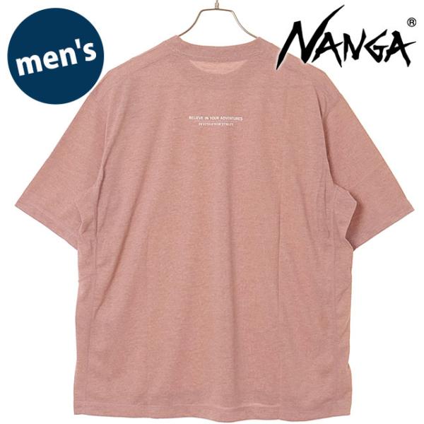 ナンガ NANGA メンズ ドライミックス ピボットスリーブTシャツ N2610-1M145A SS26 DRY MIX PIVOT SLEEVE TEE トップス 半袖 アウトドア 赤系 RED  正規取扱店