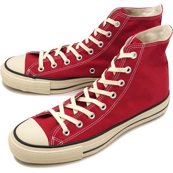 コンバース CONVERSE スニーカー メンズ キャンバス オールスター J ハイカット 31318870 CANVAS ALL STAR J HI シューズ 日本製 レッド CLASSIC-RED 正規取扱店