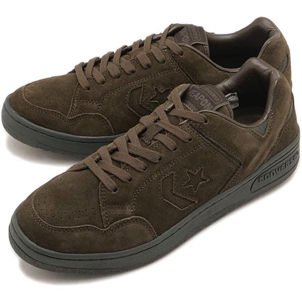 コンバース CONVERSE スニーカー ウェポン スエード ローカット [33702890 FW26] WEAPON SUEDE OX 靴 シューズ ブラウン DARK-BROWN 正規取扱店