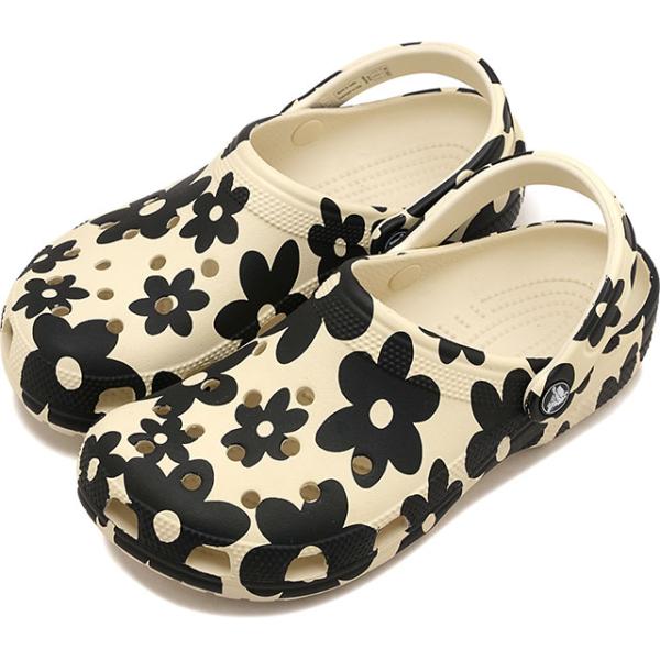 クロックス crocs サンダル クラシック ポップペタルス クロッグ 214090-2MT FW26 Classic Pop Petals Clog 靴 花びら Summit-White Multi 正規取扱店