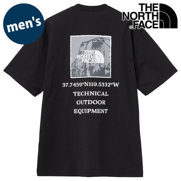 ザ ノース フェイス THE NORTH FACE メンズ NT82637-K S S Half Dome Square Logo Tee ノースフェイス TNF カットソー 半袖Tシャツ ロゴT 春夏 正規取扱店