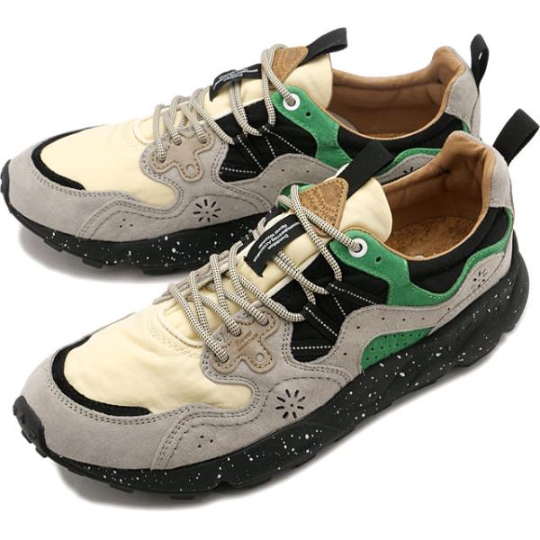 返品送料無料 フラワーマウンテン Flower MOUNTAIN スニーカー ヤマノ3 FM63093 YAMANO3 メンズ・レディース 靴 シューズ フェス Beige Green 正規取扱店