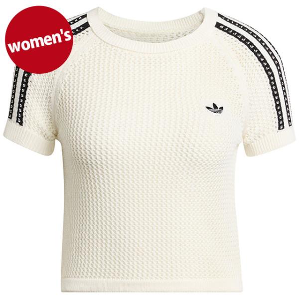 アディダス オリジナルス adidas Originals ニティド クロシェット カリ ティー WY172 KE0200 SS26 KNITTED CROCHET CALI TEE オフホワイト 正規取扱店