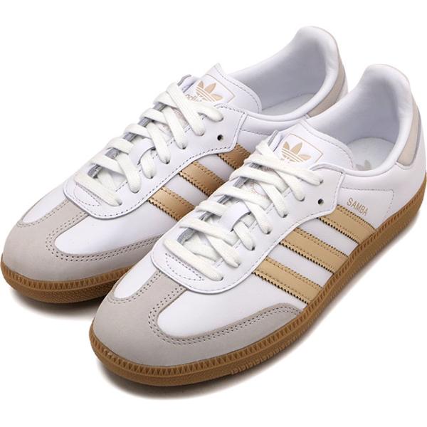 アディダス オリジナルス adidas Originals スニーカー レディース サンバ OG ウィメンズ IH9127 SS26 ホワイト ゴールドメタリック グレーワン 正規取扱店
