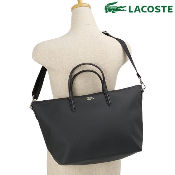 ラコステ LACOSTE L.12.12 コンセプト スモールトートバッグ [NF5324PM-000 FW26] 鞄 ショルダーバッグ 手持ちカバン 斜め掛け ブラック 正規取扱店