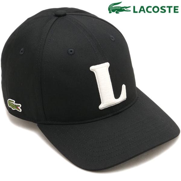 ラコステ LACOSTE 3Dロゴベースボールキャップ [RK0342-99-031 FW26] メンズ ユニセックス 帽子 フリーサイズ ブラック 正規取扱店