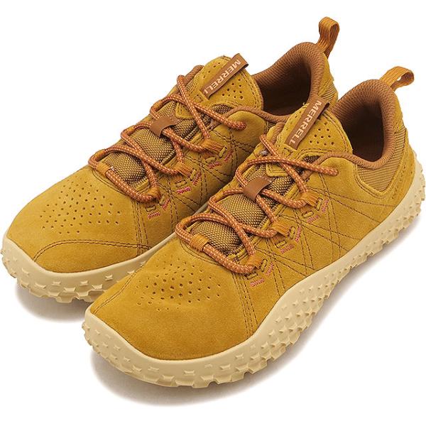 メレル MERRELL スニーカー レディース ラプト ウィメンズ J00005153 W WRAPT ベアフットシューズ ピッグスキンレザー アウトドア ブラウン MAPLE 正規取扱店