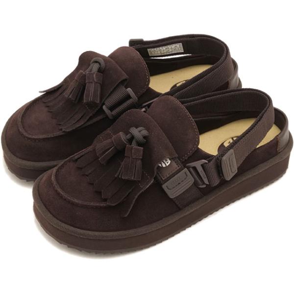シャカ SHAKA サンダル レディース モックミュール タッセル スエード SK-296 MOC MULE TASSEL SUEDE ユニセックス 靴 秋冬 スリッポン Dark-Brown 正規取扱店