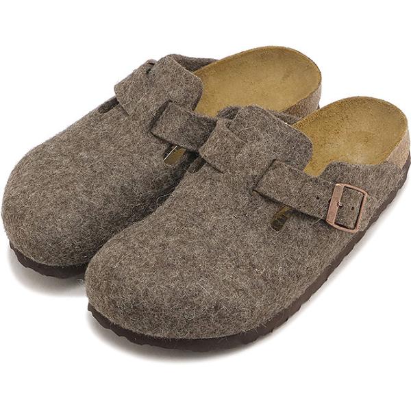 ビルケンシュトック BIRKENSTOCK サンダル レディース ボストン ウールフェルト [160583 FW26] Boston FE ドイツ製 靴 クロッグ シューズ 秋冬 茶 正規取扱店