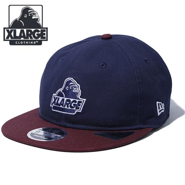 エクストララージ × ニューエラ XLARGE × NEW ERA オールドオージー レトロクラウン スナップバックキャップ [101263051015 FW26] 9FIFTY ネイビー 正規取扱店
