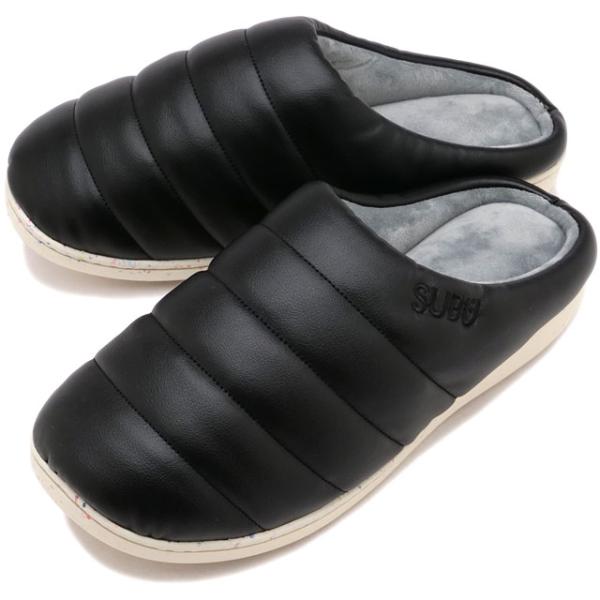 スブ SUBU 冬用サンダル アールイーエコレザー SR-131 FW25 SUBU Re：ECO LEATHER クロッグ キャンプ アウトドア サステナブル BLACK 正規取扱店
