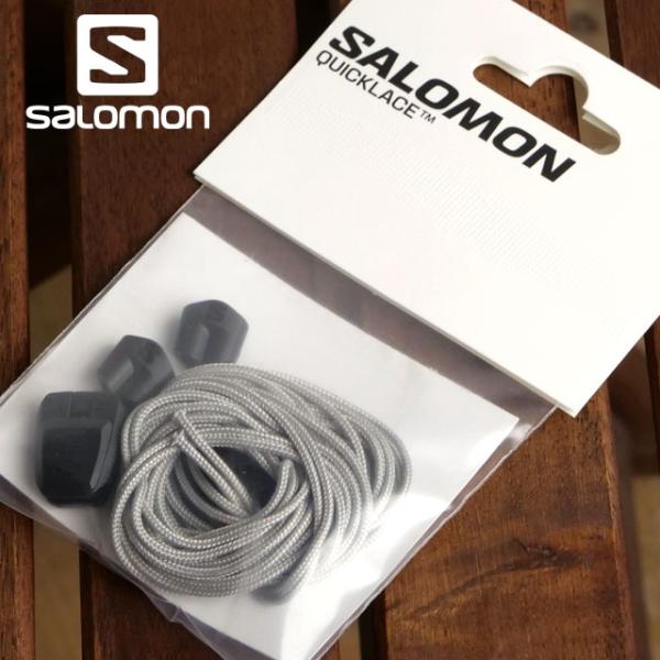 サロモン SALOMON クイックレースキット 2本1セット L47379400 SS25 QUICKLACE KIT Quicklace交換用シューレース 交換パーツ Silver Black Black  正規取扱店