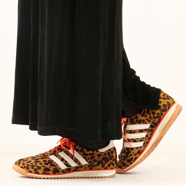 アディダス オリジナルス adidas Originals エスエル72 OG ウィメンズ JI0189 FW25 SL72 OG W チーター柄 DARK-BROWN OFF-WHITE SEMI-IMPACT-ORANGE 正規取扱店