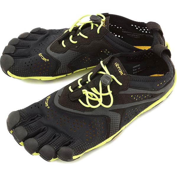 Vibram ビブラム FiveFingers 26.5cmグレー/イエロー Vibram FiveFingers ビブラムファイブフィンガーズ メンズ V-Run