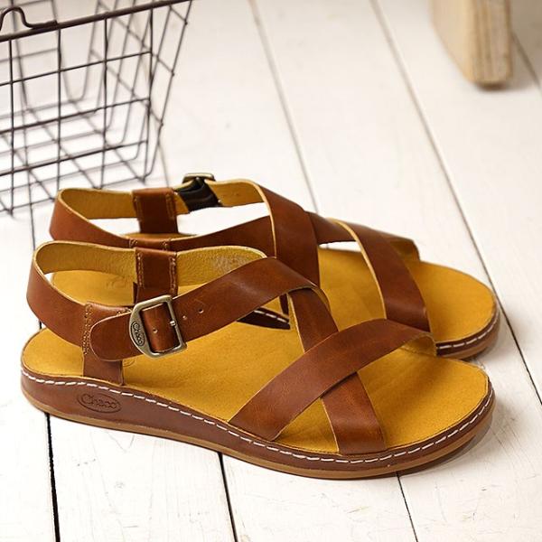 レア美品✨【Chaco】チャコ レザー サボ サンダル 37 CHACO サンダル CHACO/チャコ LOWDOWN LEATHER SLIDE/ローダウン