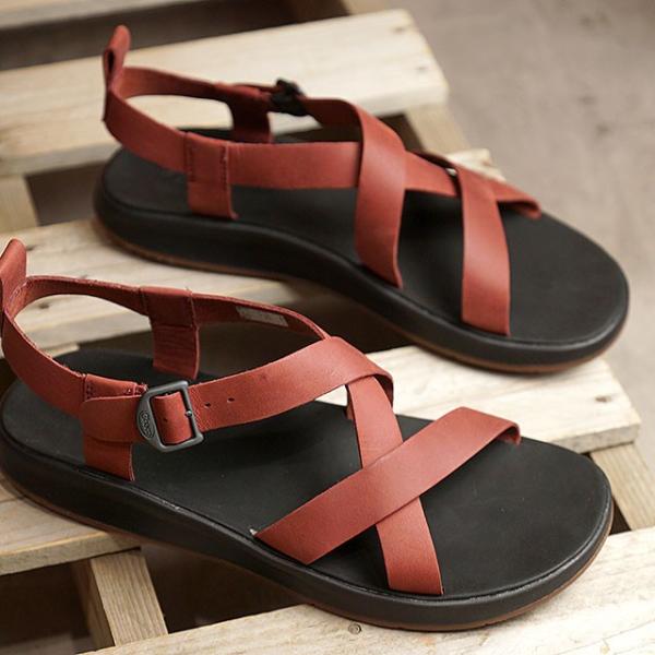希少廃盤 Chaco ウェイファーラー フルグレインレザーストラップサンダル美品 希少廃盤 Chaco ウェイファーラー フルグレインレザーストラップ