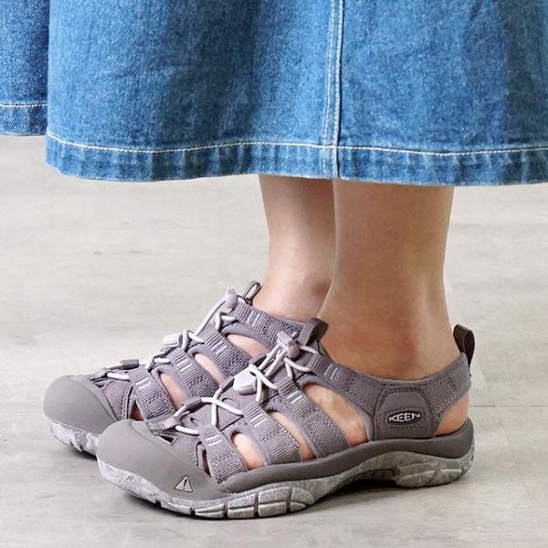 美品✨KEEN ２６㌢編み込みデザイン サンダル グレー 美品✨KEEN 26㌢編み込みデザイン サンダル グレー - メルカリ
