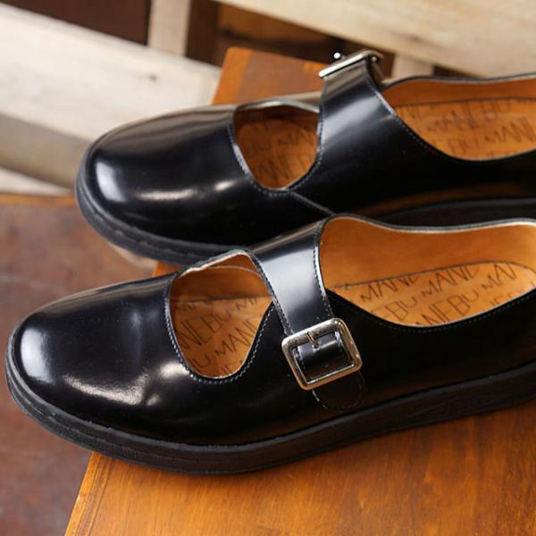 【美品】MANEBU マネブ　黒 レザー モカシンスタイル 27.5㎝ mischiefstyle_10064664
