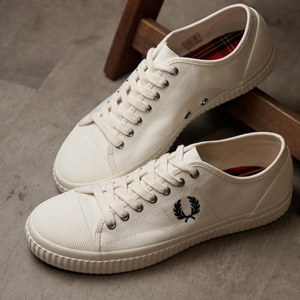 【新品】フレッドペリー HUGHES LOW LEATHER 23cm相当 FRED PERRY（フレッドペリー） スニーカー ヒューズ ロー キャンバス