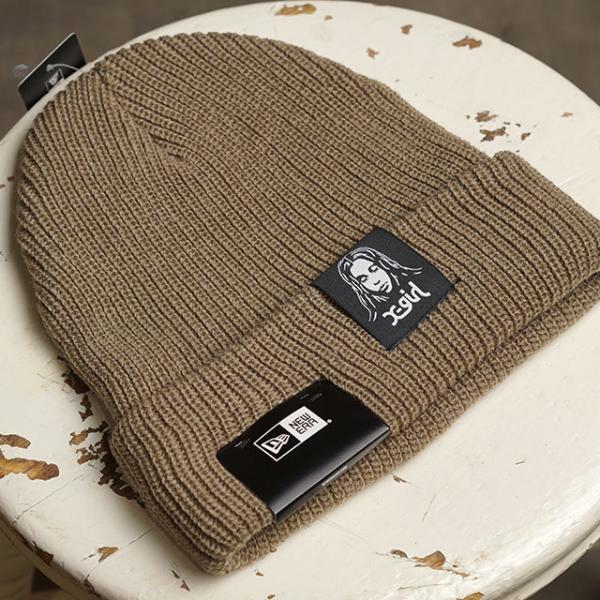 X-girl（エックスガール） ニューエラ NEWERA ニット帽 ソフトカフ