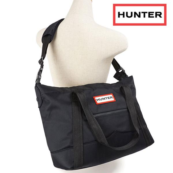 国内発送 HUNTER トートバッグ TOPCLIP TOTE MIDIUM UBS1201KBM HUNTER ハンター 2Way バッグ ショルダー トート UBS1201KBM