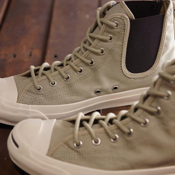 コンバース CONVERSE スニーカー ジャックパーセル サイドゴア RH ハイカット JACK PURCELL SIDEGORE RH HI 33300720 HO21
