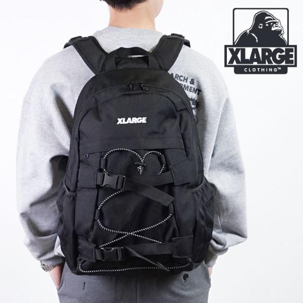 エクストララージ XLARGE スタンダードロゴ トラックフック バックパック STANDARD LOGO TRUCK HOOK BACKPACK 01193018 101232053002 BLACK 黒 正規取扱店