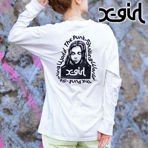 XG FACE LS Tシャツ  エックスガール X-girl（エックスガール） レディース フェイスショートスリーブT