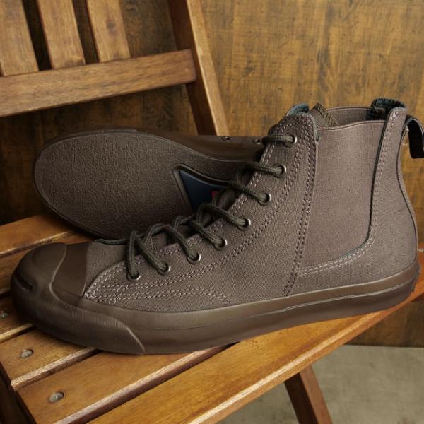 コンバース CONVERSE スニーカー ジャックパーセル サイドゴア ハイ RH 33300980 HO22 JACK PURCELL SIDEGORE HI RH メンズ・レディース ダークブラウン