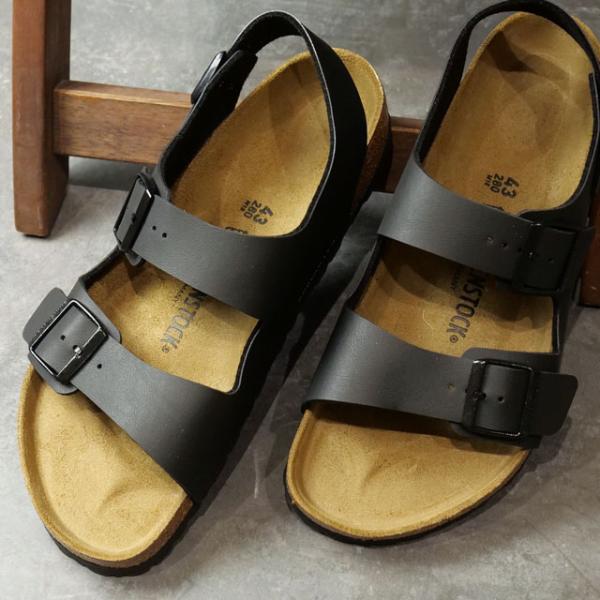 ビルケンシュトック BIRKENSTOCK メンズ サンダル ミラノ ビルコフロー 34791 34793 SS24 MILANO BS ドイツ製 BLACK | BIRKO-FLOR 正規取扱店