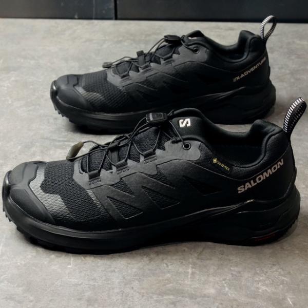 サロモン SALOMON レディース トレイルランニングシューズ ゴアテックス L47321800 SS24 X-ADVENTURE GORE-TEX W Black Black Black 正規取扱店
